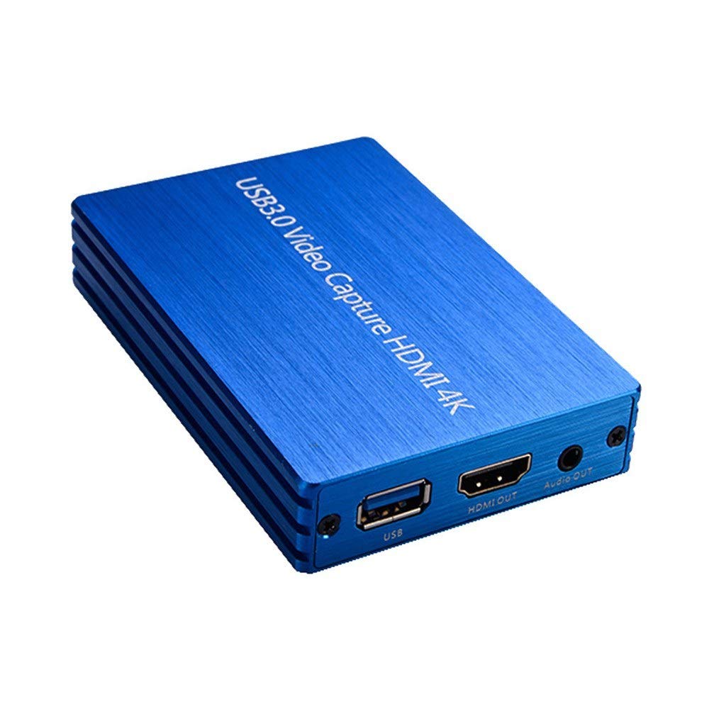 4K USB 3.0 Video Game Capture Card for Live Stream Broadcast Box Game Capture Box - Blue-image-35