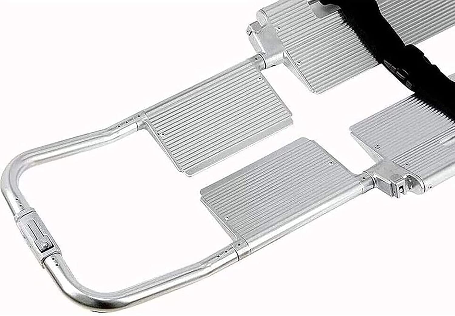 FAXIOAWA Tragbare Schaufeltrage Faltbare medizinische Notfalltrage Verstellbare Reisetrage aus Aluminiumlegierung für Krankenwagen mit separatem Scharniermechanismus 350 lbs