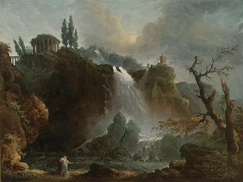 ArtDirect The Cascades at Tivoli 20x15 UnFramed Museum Art Print Poster Ready for Framing by Hubert Robert (French, 1733-1808)