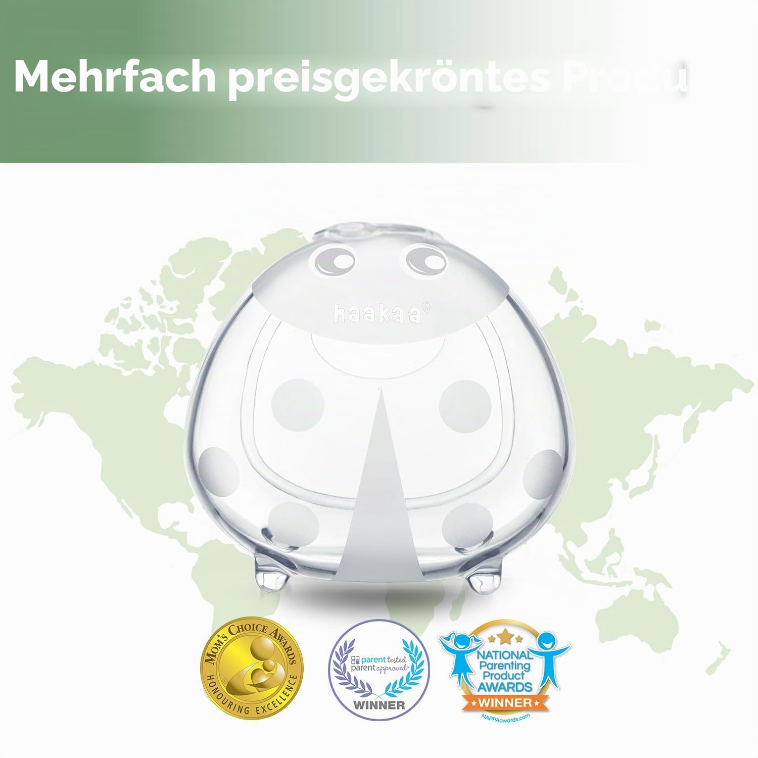 haakaa 75ML Milchauffangschalen, Silikon Auffangbehälter für Muttermilch, Auslaufsichere und Rutschfest, Frei von BPA, 2 Stück