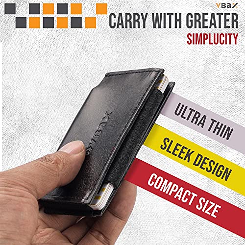 Image of Minimalist Slim Wallet Credit Card Holders - Elastic Small Front Pocket Wallet For Men Women