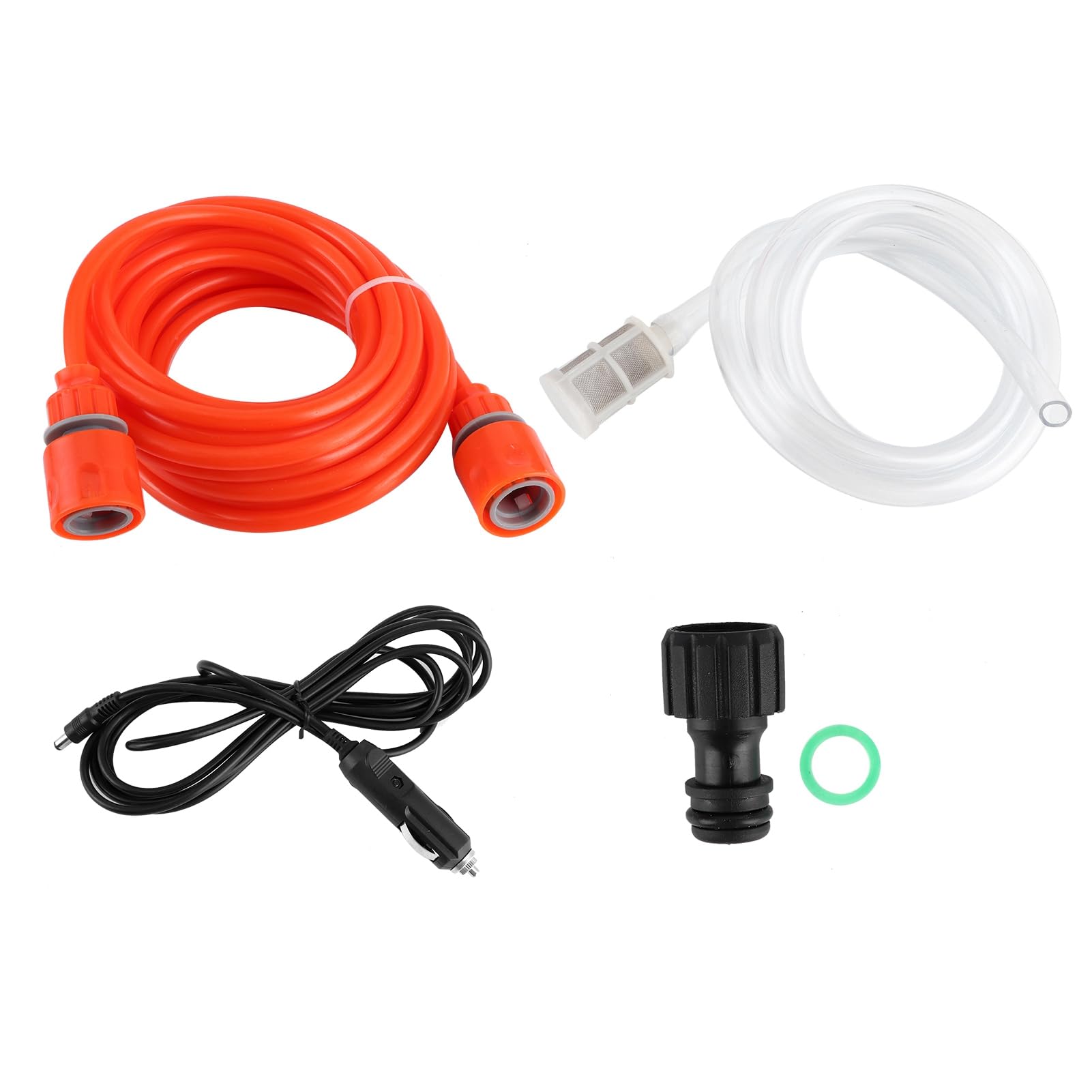 Keenso Pulvérisateur d'Eau de Voiture 12V 130psi Haut-pression Pompe 80W Kit Tuyau