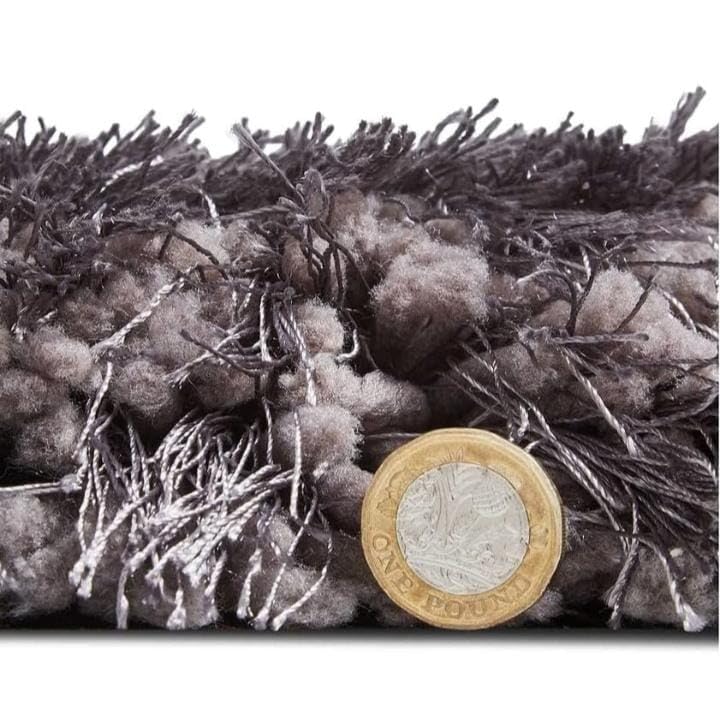 Image of Shaggy Carpet for Living Room Bedroom 2X6 FEET Fluffy Plush Area Rug, Thick Fur Floor Carpet Modern Cozy Rug for Home Decor, Kids Room Bedside Hall, Durable Comfortable Shaggy Rug (Grey,)