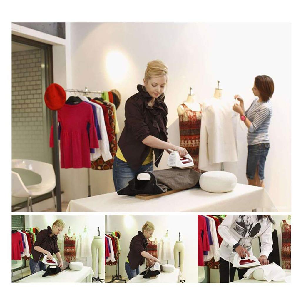 Planche à Repasser en Bois Massif, Manches Multifonctions, Planche à Repasser, Magasin de vêtements ménagers, Table à Repasser (Blanc B)