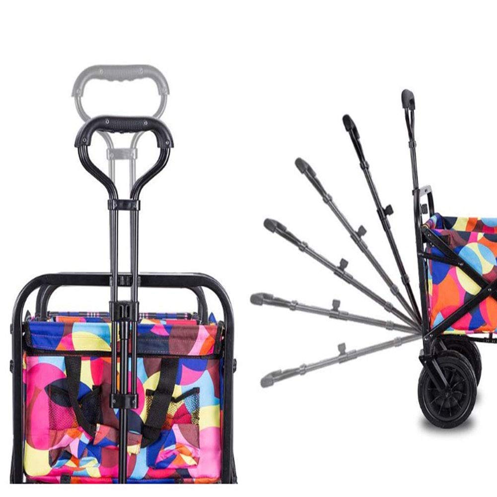 Carro Plegable portátil, Carro de jardín Plegable, Carrito de Compras utilitario, Carro de Hierro, Carro Todo Terreno, Plegable, Plegable