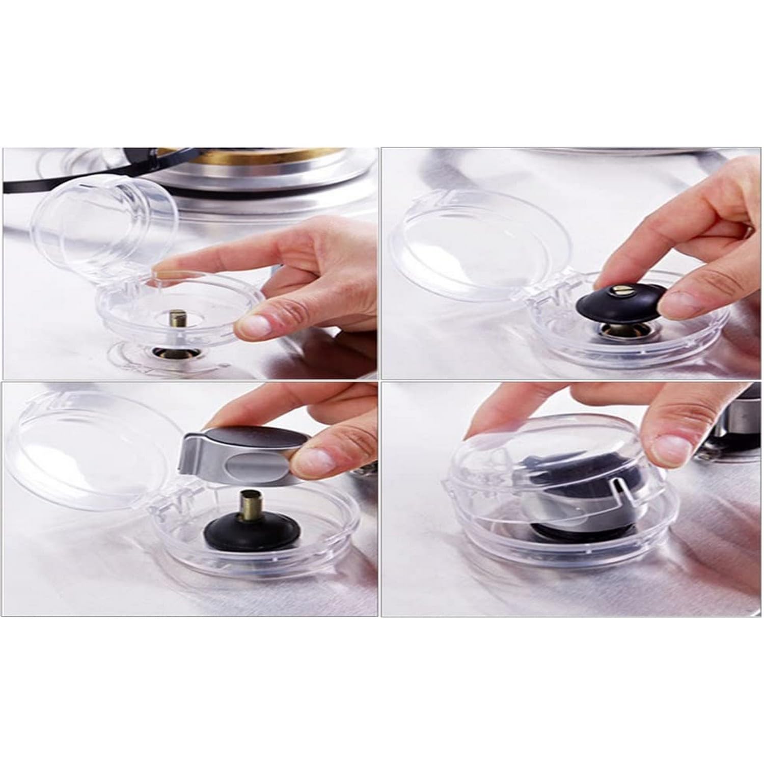 RENARSH 2pcs Cover Oven Protector Oven knobs Gas Range Stove Protectors Stove Safety knob Stove knob Protector Gas knob Covers Gas Covers Safety case Anti-Dirty Protective - Image 4 thumbnail