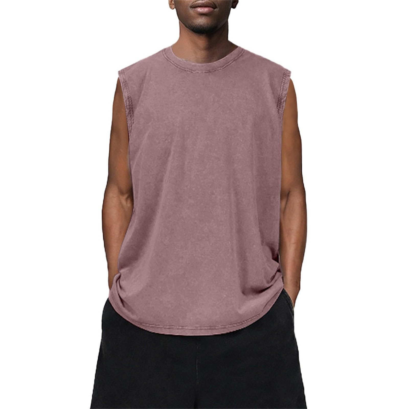 Chaleco sin mangas de algodón para hombre en tallas S a 3XL 8
