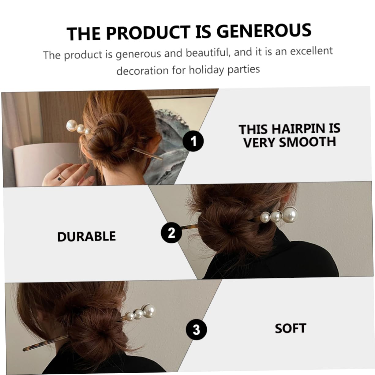 Beaupretty 5pièces Pince à Cheveux Style Accessoire Rétro Chinois Pour Chignon Élégant Et Parfait Pour Occasions Spéciales