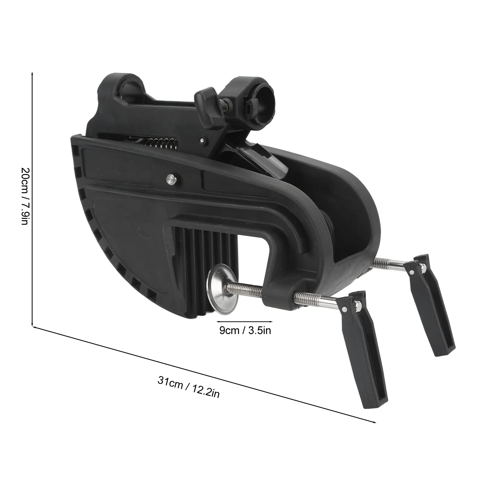 NDNCZDHC Trolling Motor Mount, 90° Rotatable Fishing Boat Motor Suspension Bracket 28mm Aperture Thickened Propeller Hanger Stand for 12V and 28, 36, 46, 50lbs