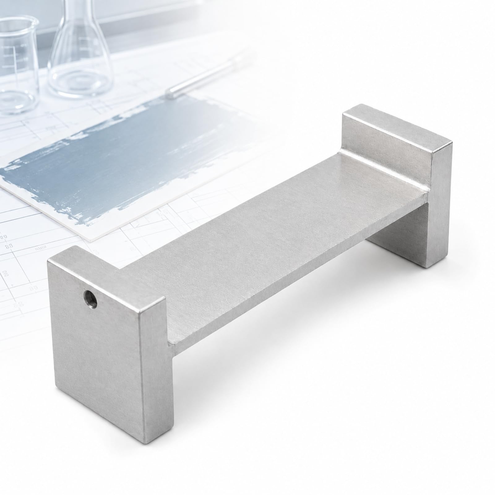 Strumento A Spessore Fisso su Entrambi I Lati, Applicatore di Rivestimento con Doppi Bordi A Fessura Fissa, Acciaio Inossidabile, Larghezza di Rivestimento 80 Mm per 500um 600um