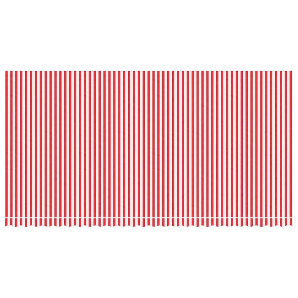 Lona de repuesto rayas, color rojo y blanco | 100% poliéster, revestimiento de PU, impermeable, protección UV, ligera, para jardín