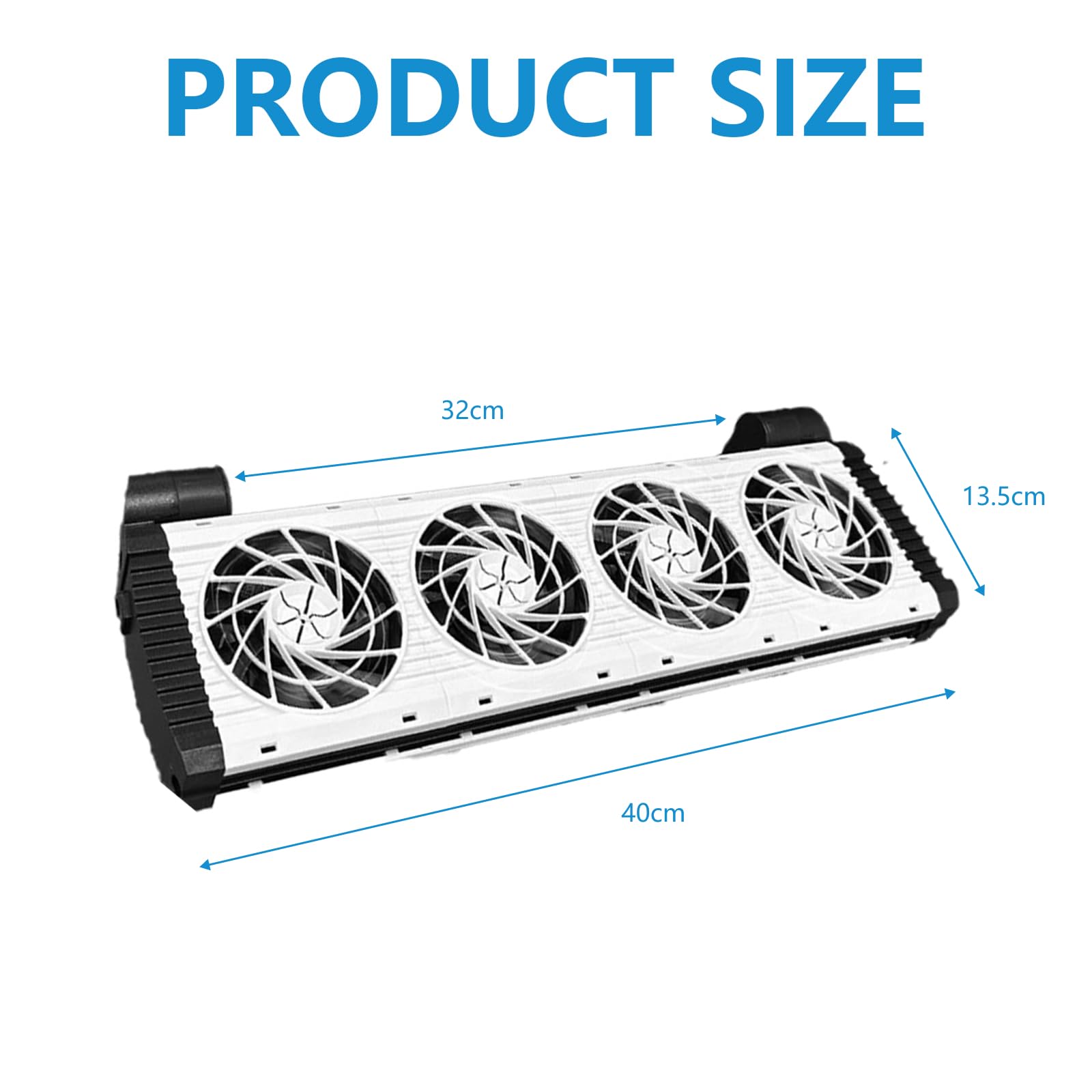 Ventilatore per Acquario, Ventola di Raffreddamento per Acquario Silenzioso Ventilatore a Clip con Timer e velocità Regolabile Raffreddatore d'Acqua per Terrari Salata o Case di (4 Ventola)