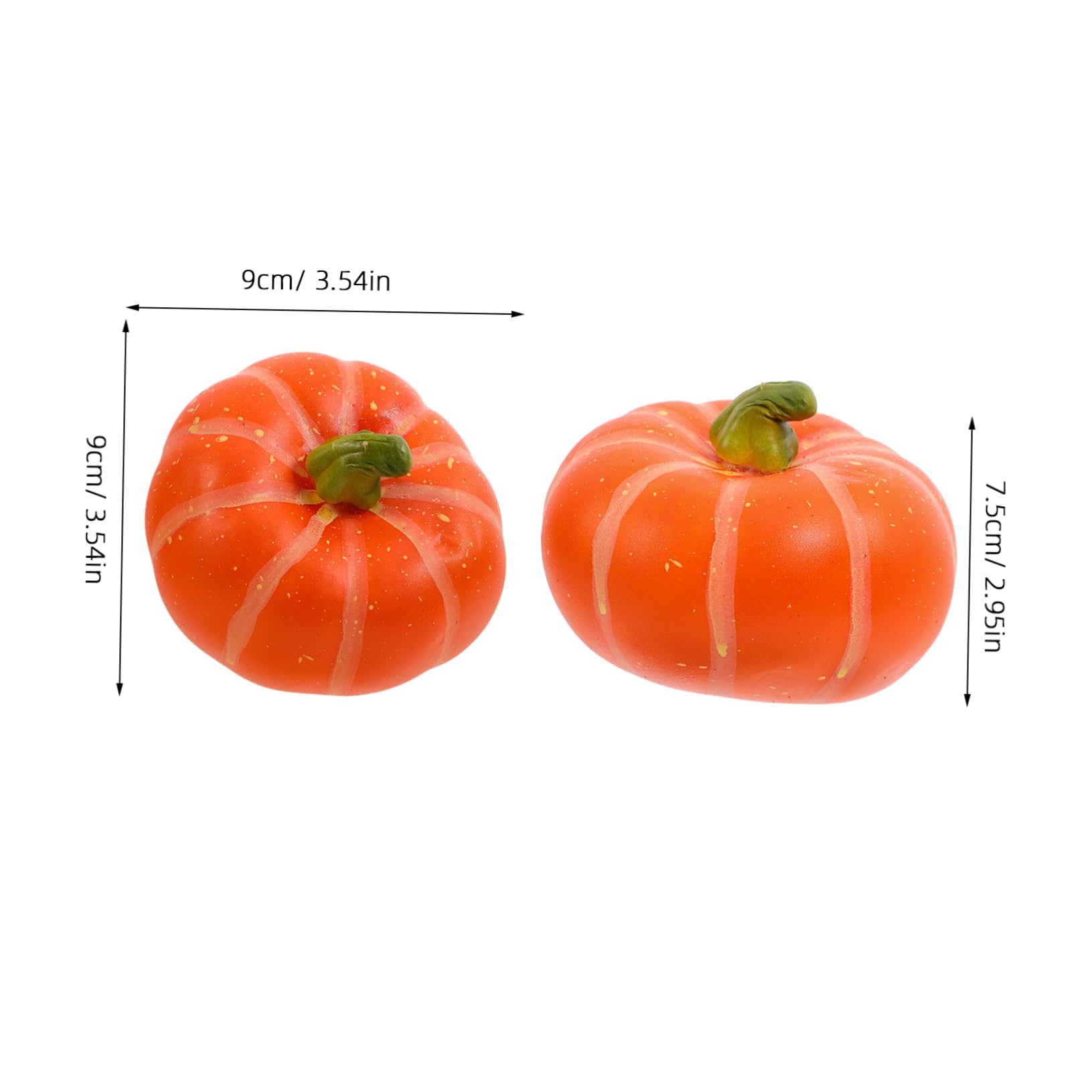 Levemolo 6pcs Simulation Pumpkin Model Halloween Decoration Mini Pumpkin Decoration Halloween Pumpkin Decor Artificial Mini Pumpkins Halloween Ornament Pumpkin Prop Mini Pumpkin Model
