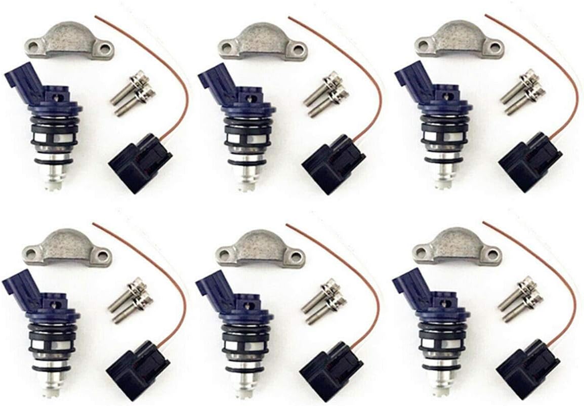 6X 550CC Fuel Injector 52LBS/3BAR Fits 90-94 Replacement For Nissan 300ZX Phase 1 2 3.0L 2960CC
