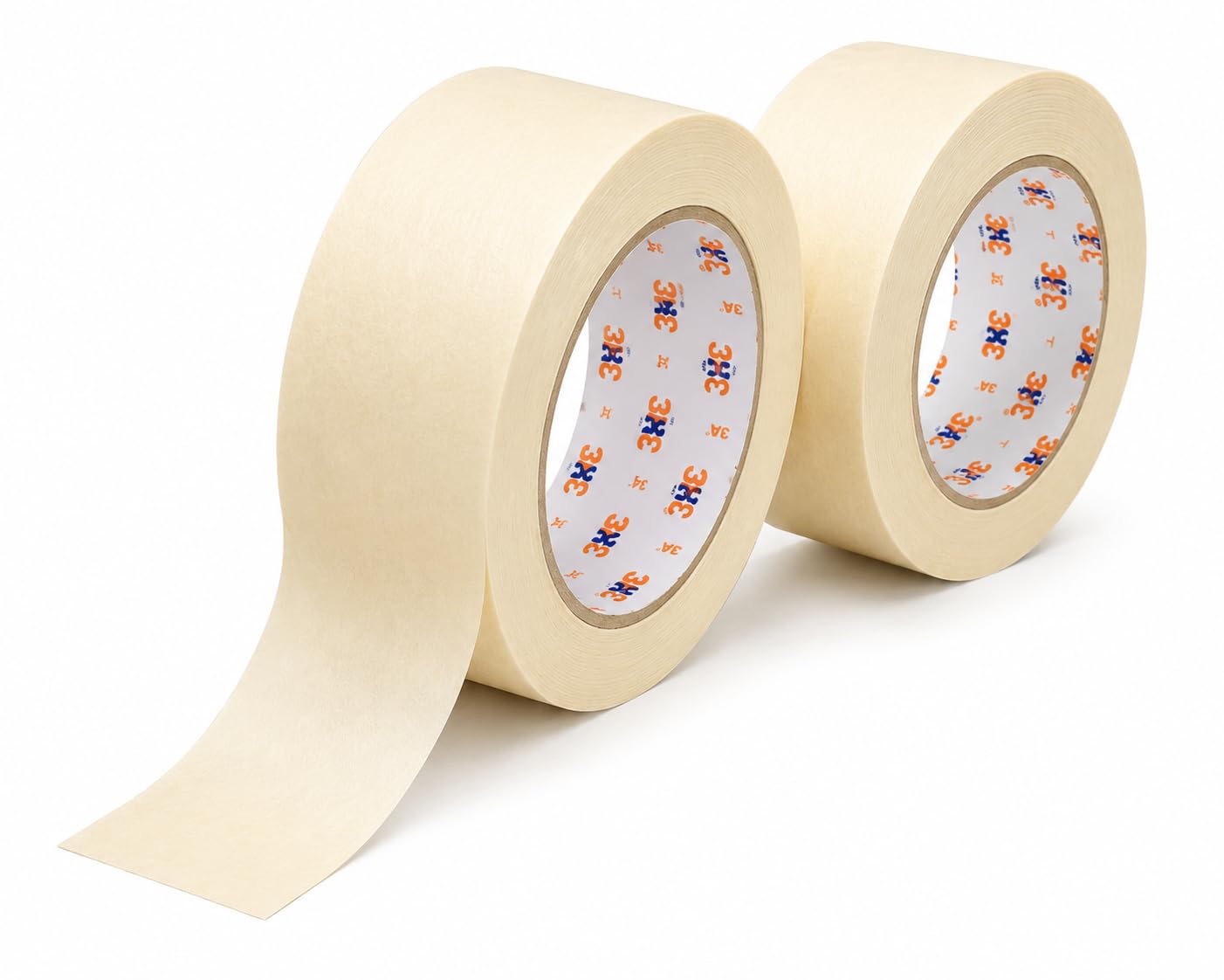 3A Masking Tape - 25 Meter Length 48 MM / 2" Inch - 2 Rolls Per Pack - Easy Tear Tape Best for Carpenter Labelling Painting and leaves no residue after a peel.-image-46