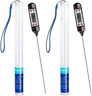 Matlagning Kötttermometer, Multifunktionell termometer med Instant Read, Food Probe Kökskokning, Bäst for mat, Kött, Grill, GRILL, Mjölk (Size : 2 Pack)