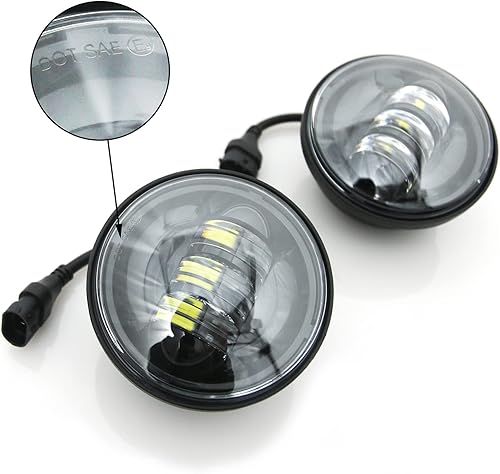 Miniatura 4 de Happy-motor Luz antiniebla para motocicleta, foco auxiliar, dinámicas personalizadas para Harley Davidson, señal de giro, luces de giro, soportes de