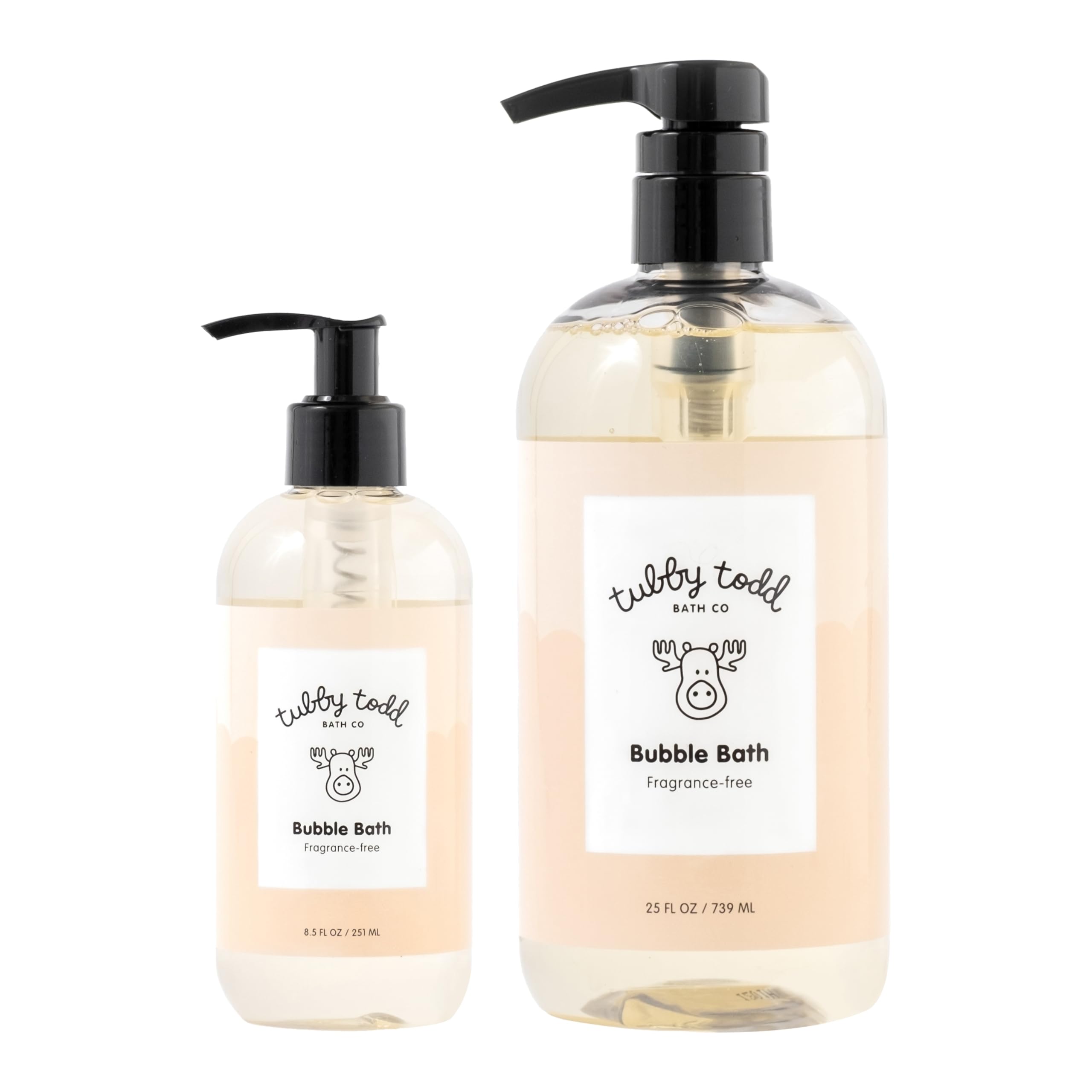 TUBBY TODD Bubble Bath for Kids Toddlers Babies - Hypoallergenic Non-Irritating Sensitive Skin Bubble Bath - 2 Pack