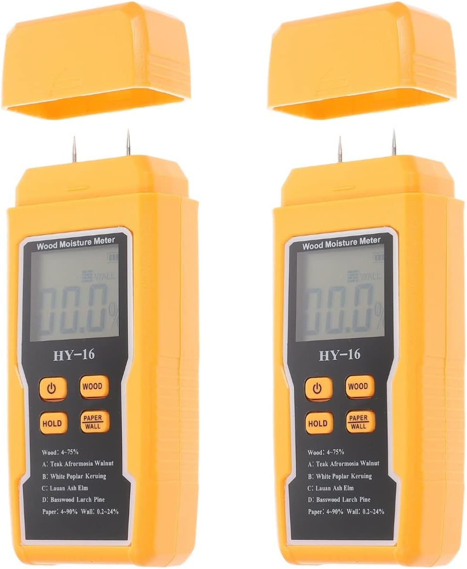 TEHAUX 2pcs Moisture Tester Moisture Meter Hygrometer Drywall Tools