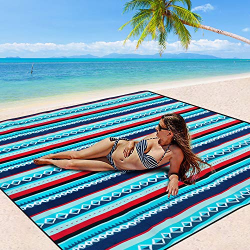 Mumu Sugar Outdoor Picnic Blanket,Extra Large Picnic Blanket 80\"x80\" with 3 Layers Material,Waterproof Foldable Picnic Outdoor Blanket Picnic Mat for Camping Beach Park Family Concerts Fireworks