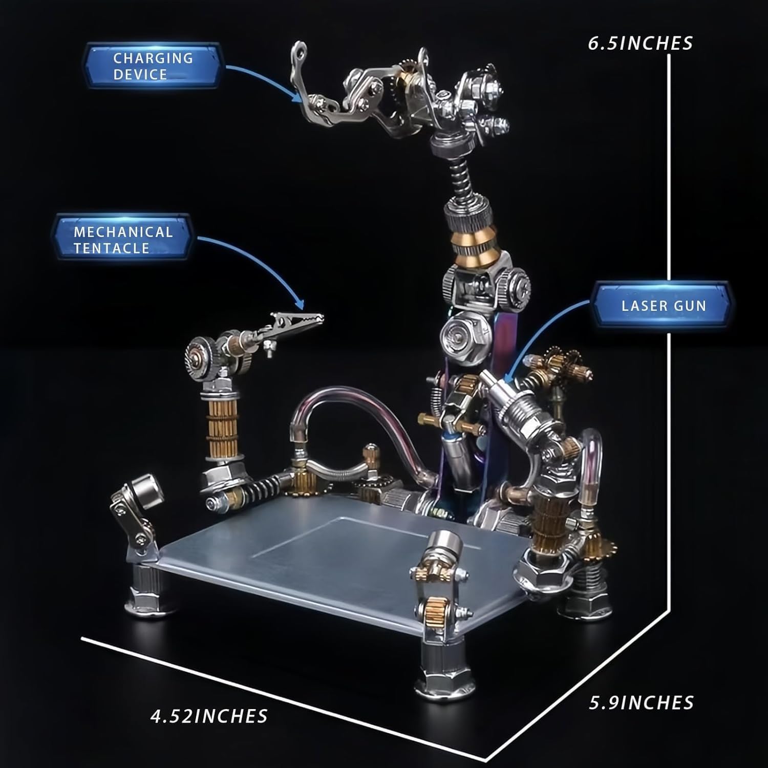 Model 3D puzzli metalowych dla dorosłych, mechaniczny zestaw modeli metalowych z serii Three Kingdoms, łamigłówka DIY, zabawne kreatywne ozdoby, prezenty dla kobiet i mężczyzn.(365 PCS)