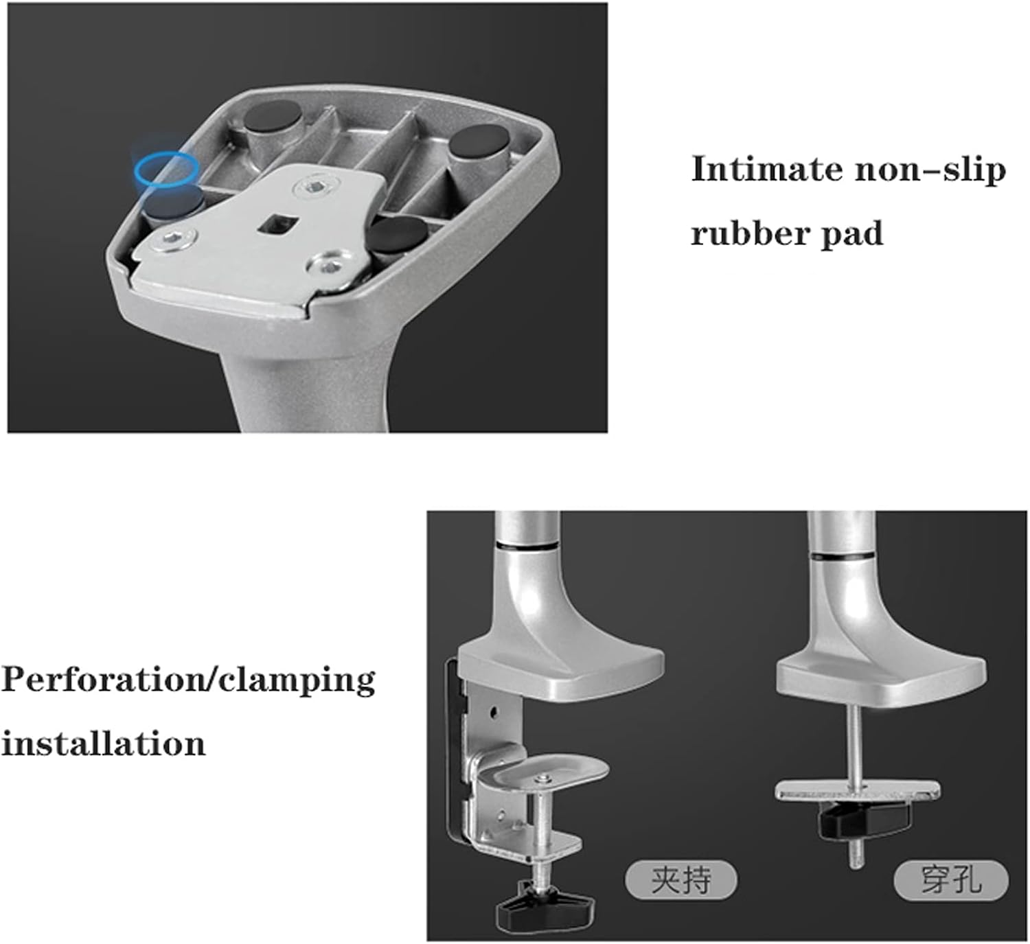 Duronic DM252 二画面用モニターアーム／デュアルPCデスクマウント