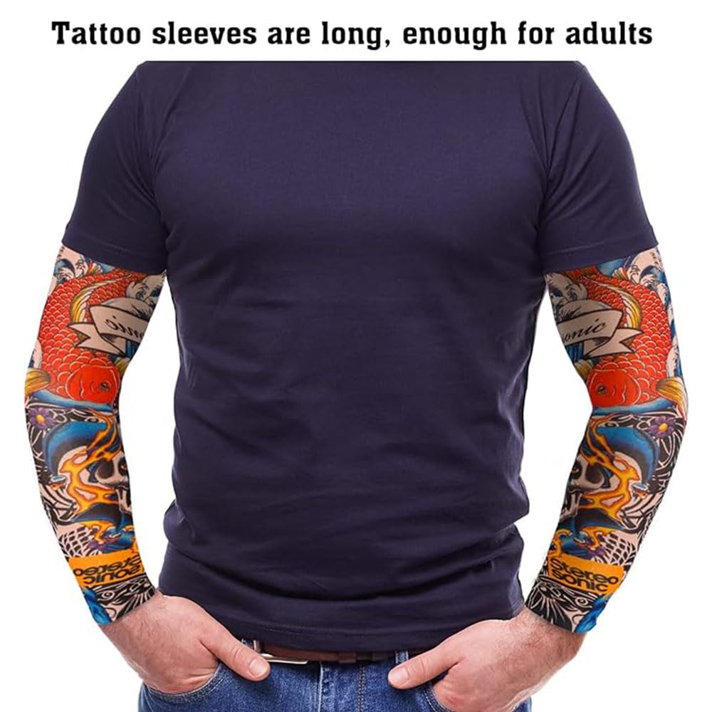YANGWEN 6 Pcs Arm Fake Tattoo Sleeves Cover - Image 3