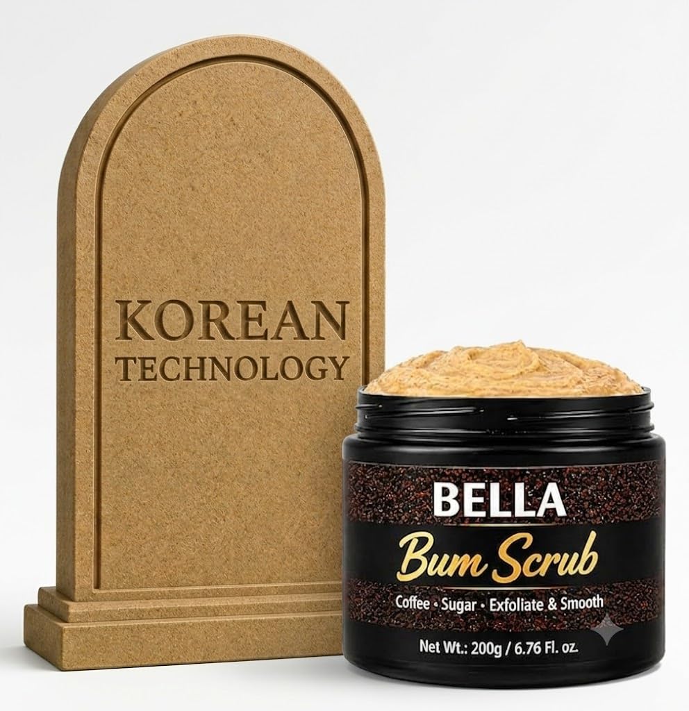 Bella Bum Exfoliating Coffee Body Scrub for Men & Women Tan Removal Scrub-picture-10