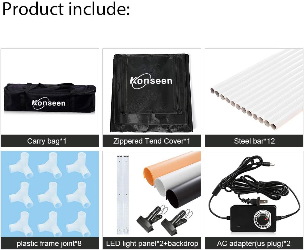 Photo Light Box Large Kit 27x27inch/70x70cm Dimmable Photo Studio Professional Cube Shooting Tent Box with 96x2 LED Lights Strips 3xPVC Backgrounds for Jewelry Product Photography (6000lm,CRI:95+)