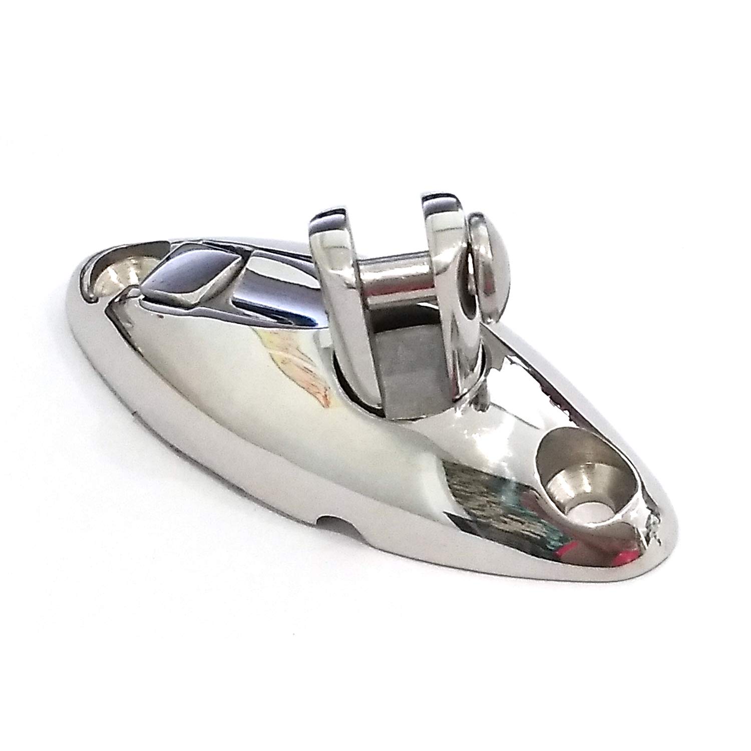 316 Stainless Steel Bimini Top Swivel Hinge – Marine-Grade 360° Deck Mount Hardware