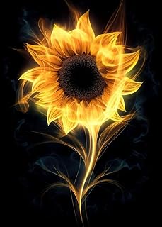Diamond Art Kits for Adults,Shining Sunflower Diamond Paintings Kits for Beginners,5D DIY Paint by Diamonds,Full Round Drill Diamond Dot Gem Art Painting Kits,for Home Wall Art Decor 13.8X15.8