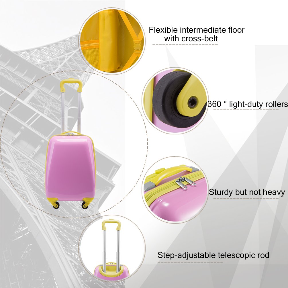 HAUPTSTADTKOFFER - For Kids - valigie per bambini, trolley rigido da viaggio per ragazzi e ragazze, bagaglio a mano, 24 litri