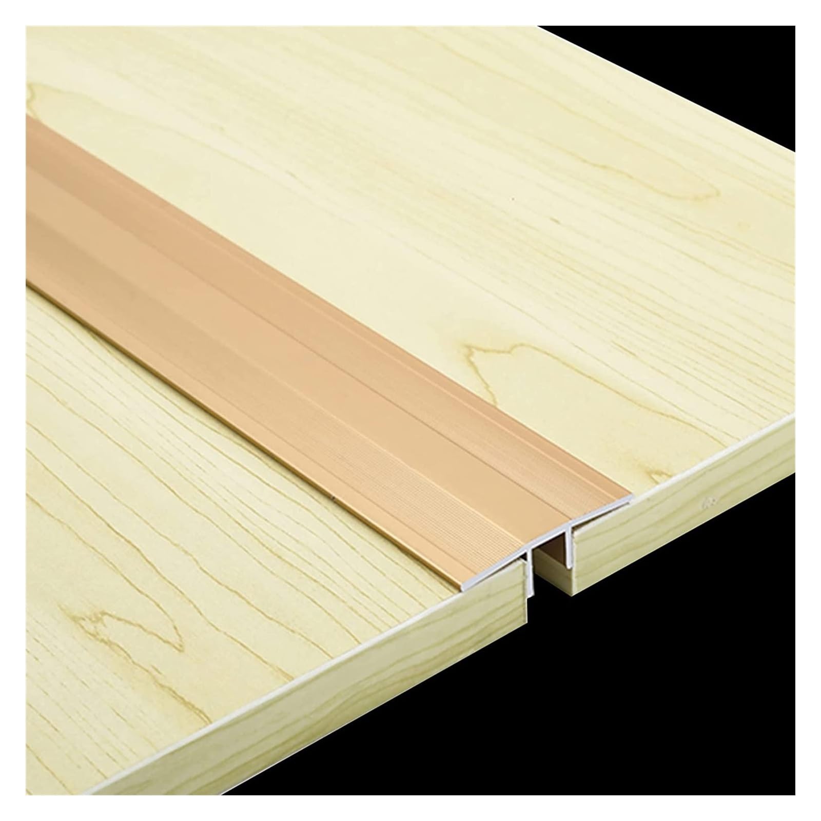 Profilo di Transizione, Striscia di Soglia, Riduttore da pavimento a laminato/legno a piastrelle, ideale for la copertura del collegamento degli spazi tra piastrelle(Gold)