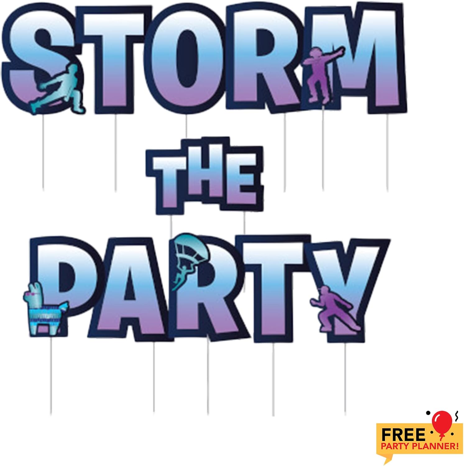 Amscan Battle Royale Lawn Signs Party Decorations for