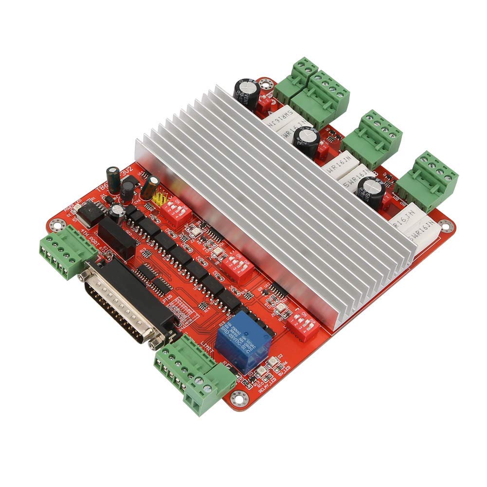 Hyuduo Schrittmotortreiber, TB6560 3-Achsen-Motortreiberplatine mit Optokoppler-Isolierung, 0,8 Bis 3,5 A Einstellbarer Strom, 4 Arbeitsmodi, für CNC-Fräser -Benutzer