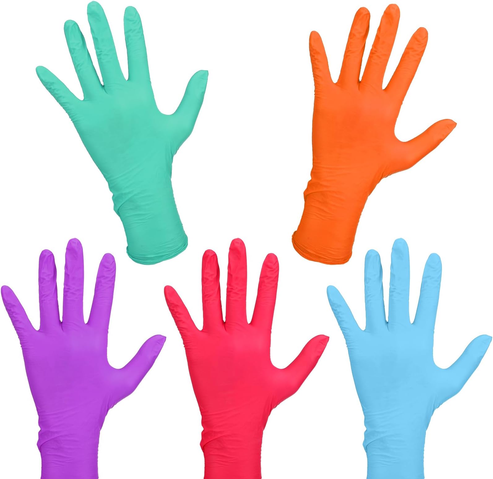 Woanger 200 Pieces Kids Nitrile Gloves Disposable Gloves