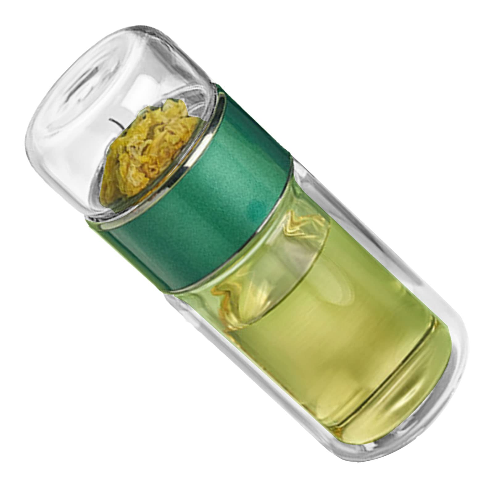 Tasse avec infuseur en verre nomade Drfeify de 280 ml pour savourer votre thé en vrac en voyage
