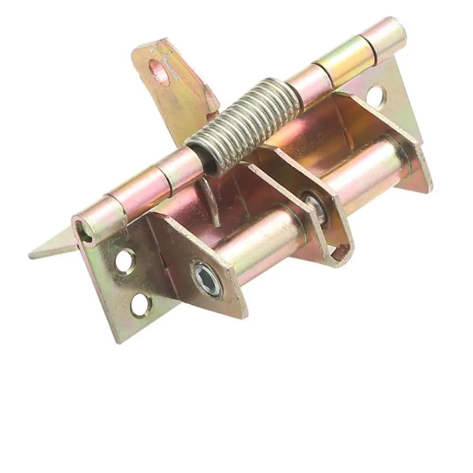 Door Hinges Door Hinge Adjust Furniture Hardware Automatic Spring Closer Closing Device Cabinet for Bathroom(Galvanized Color)