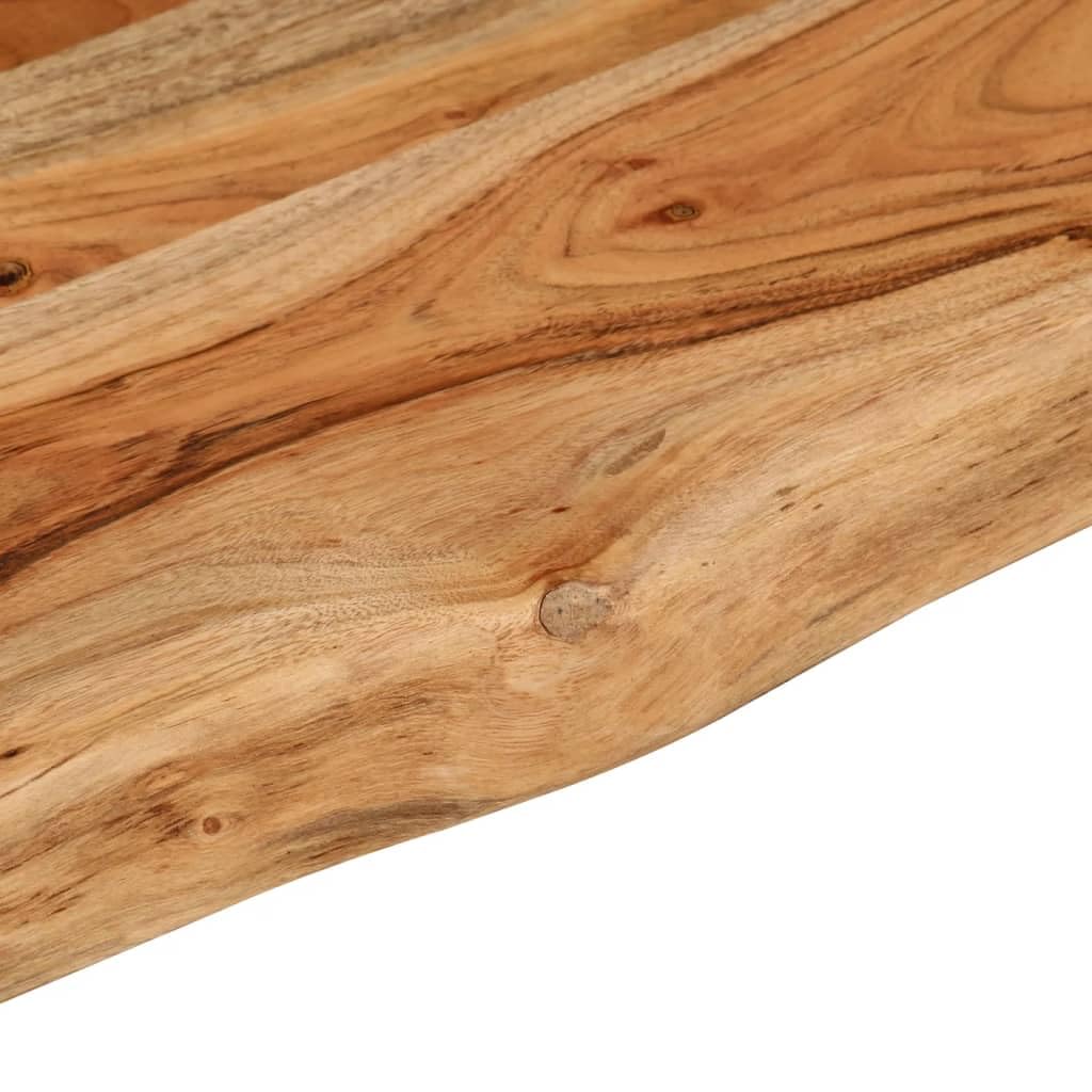 vidaXL Dessus de Table 120x40x2,5 cm rectangulaire Bois Massif Acacia, Dessus de Table rectangulaire, Dessus de Table à Manger, Planche de Remplacement