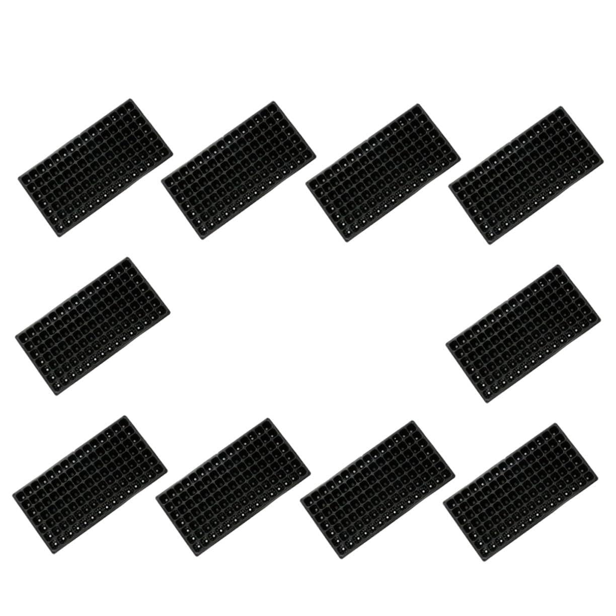 Vassoi e Protezione Contro Marciume Radicale 105 Celle Forate 10 Pezzi per Semina in PVC Ventilazione Ottimale per Coltivazione Indoor e Balcone