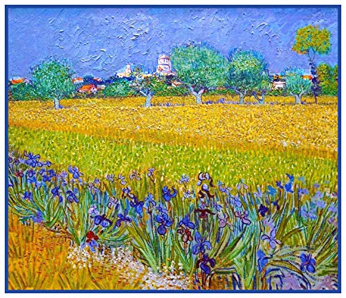 Orenco Originals Field Irises in Arles France Vincent Van Gogh Counted Cross Stitch Pattern