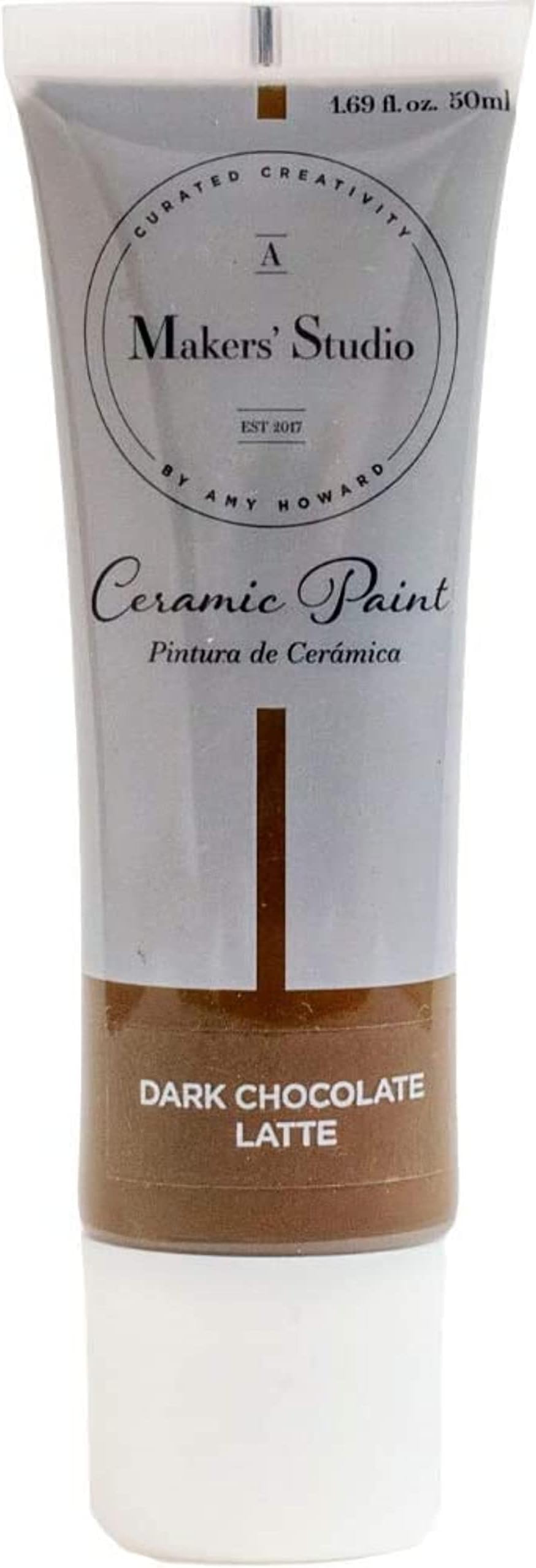 A MAKER'S STUDIO Ceramic Paint Dark Chocolate Latte Water