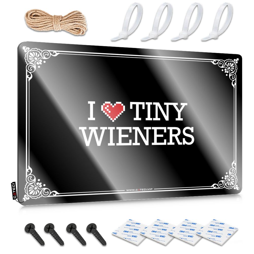 Lovely Wall Art, Emo Room Decor Accessories I Love Tiny Wieners | Farmhouse Basement Decor(30X40CM)
