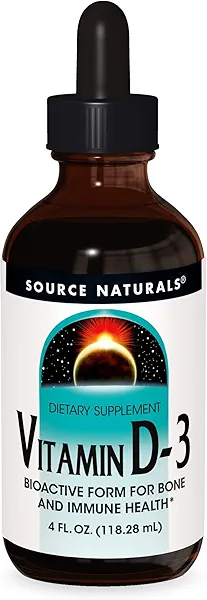 Source Naturals Vitamin D-3 Liquid Drops 2000 iu Supports Bone & Immune Health - 4 Fluid oz