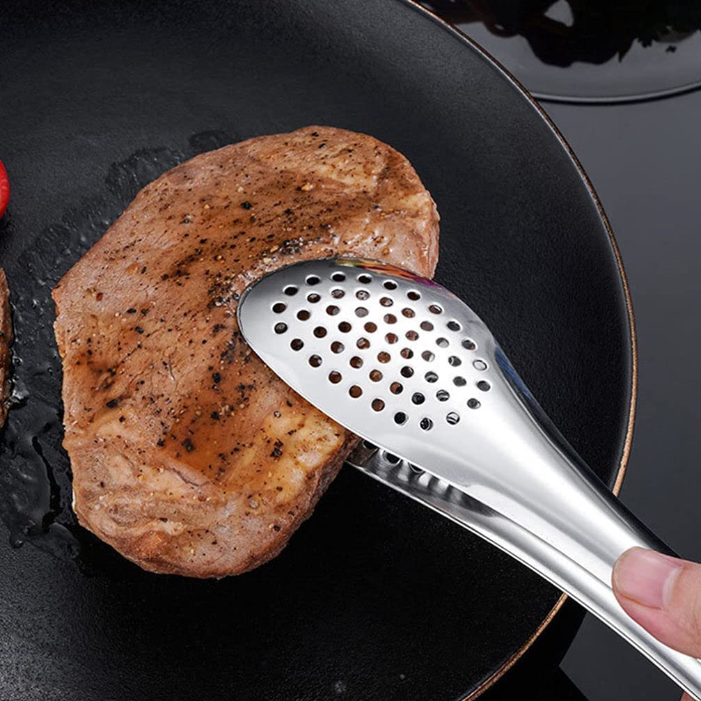 Pinzas para Ensalada de Acero Inoxidable, Pinzas para Hornear ensaladas, Pinzas para cocinar, Pinzas para Servir de Acero Inoxidable (4 Piezas)