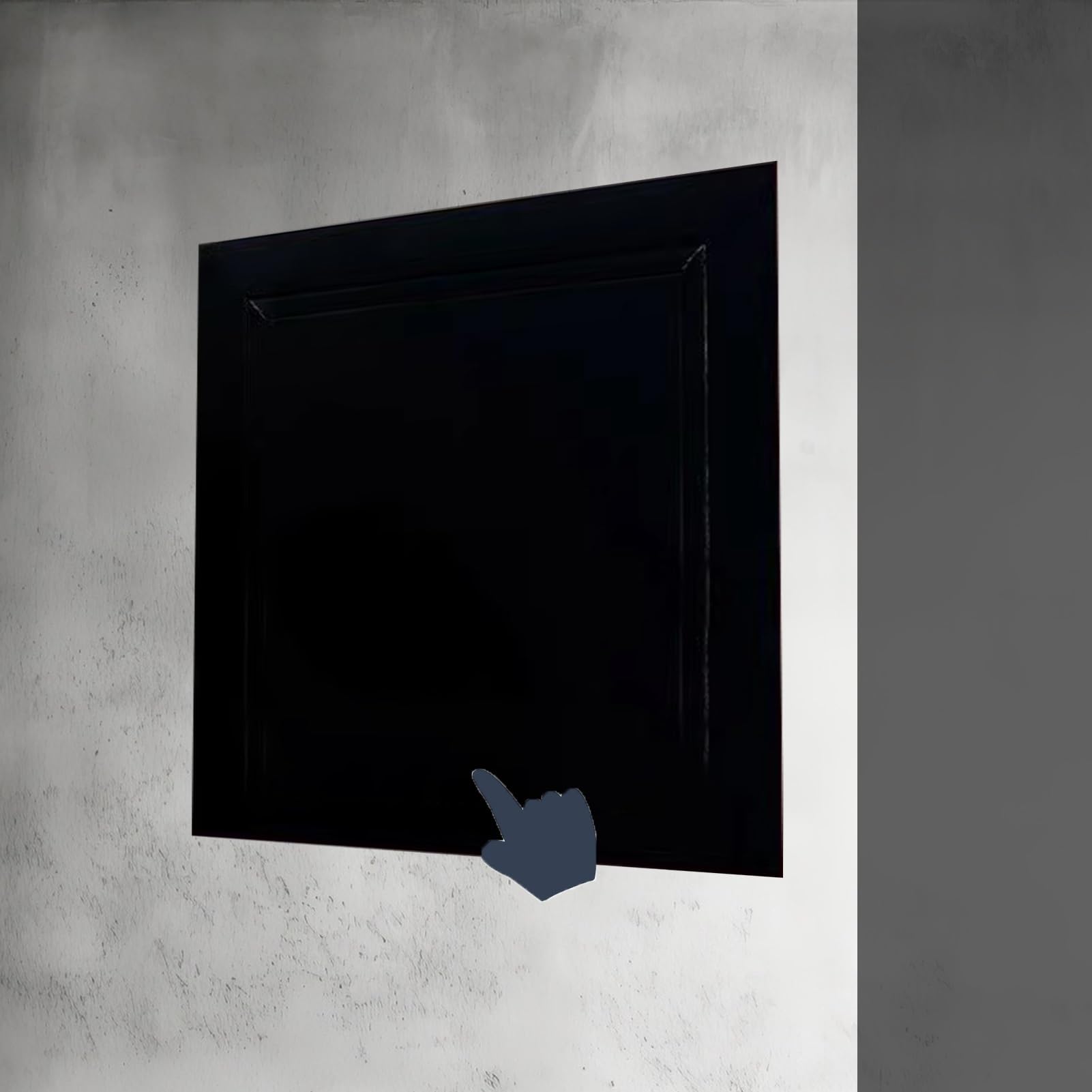 Qhknuyoax Black Inspection Hatch Revision Door, Aluminum Push Button Access Panel For Drywall Multicolor Multiple Sizes(,15X15cm/6X6in)