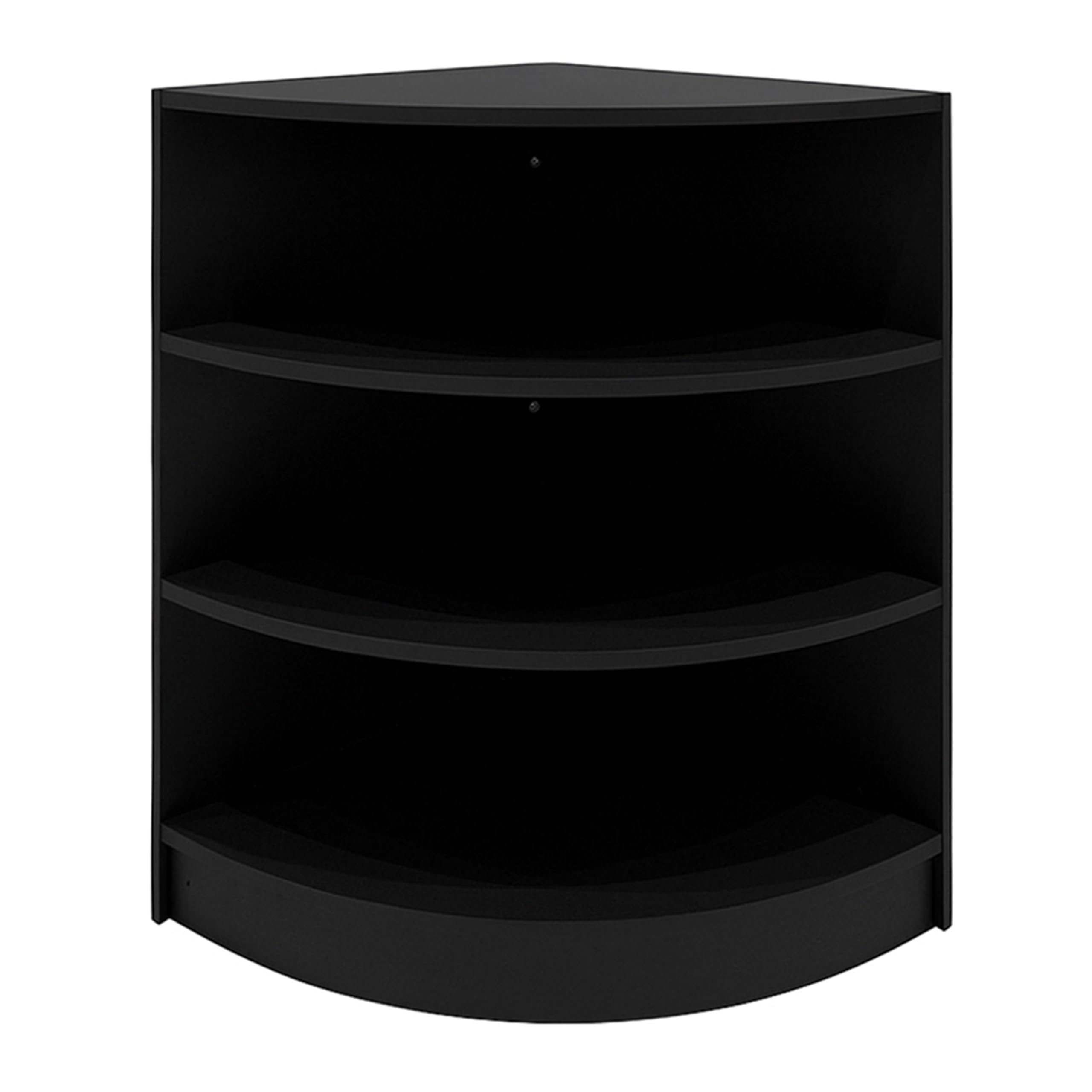 Set Banconi Nero Hyperion LED K900 B900 LM60 TB60 con Illuminazione Bianca, Serrature, Vetrina in Vetro, Blocco Cassa e Mensole Interne per Negozi e Boutique