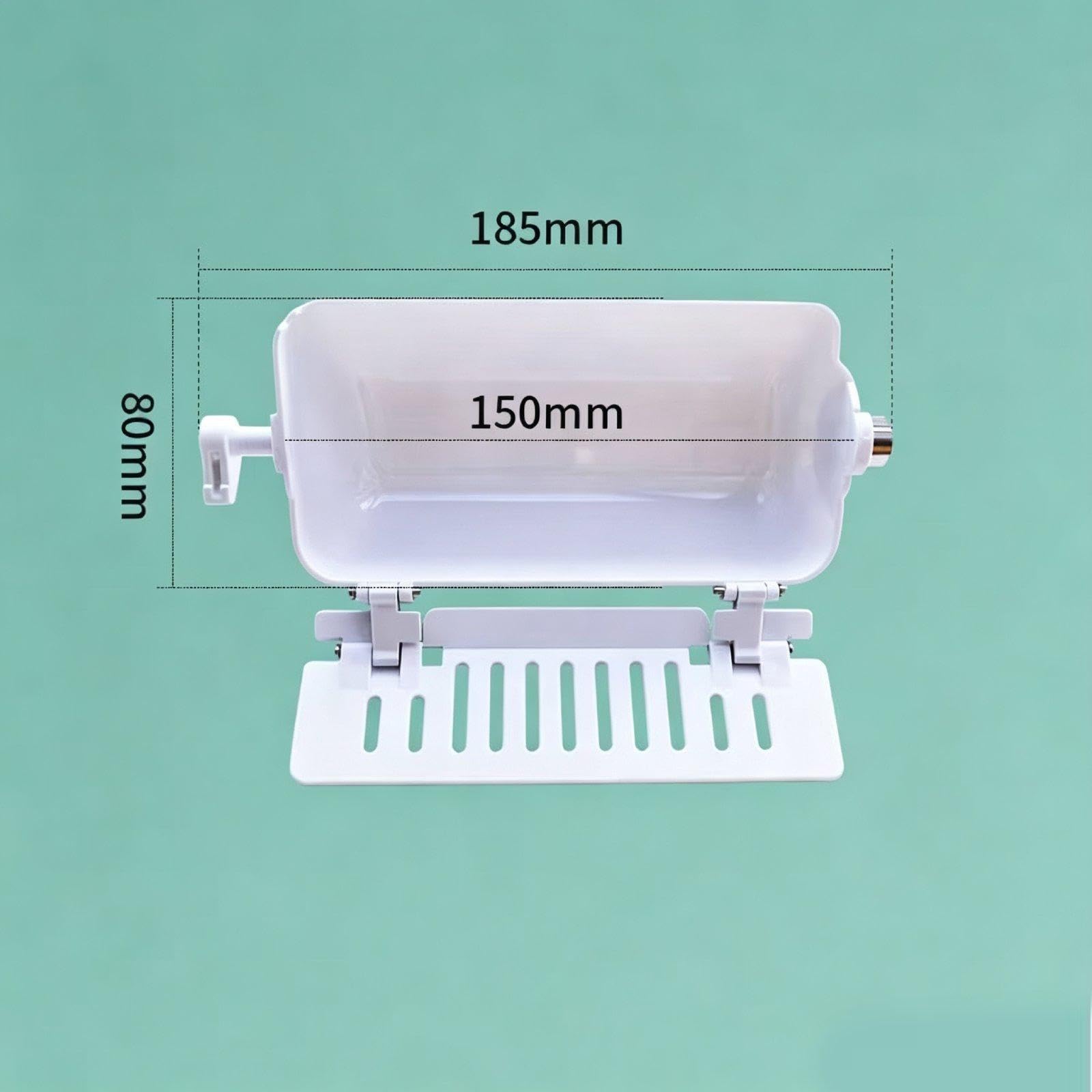 Repuesto para Fabricador de Hielo Bandeja Giratoria Cubitera Cesta Depósito Almacenamiento Recambio PP Resistente Al Frío con Compuerta Compa