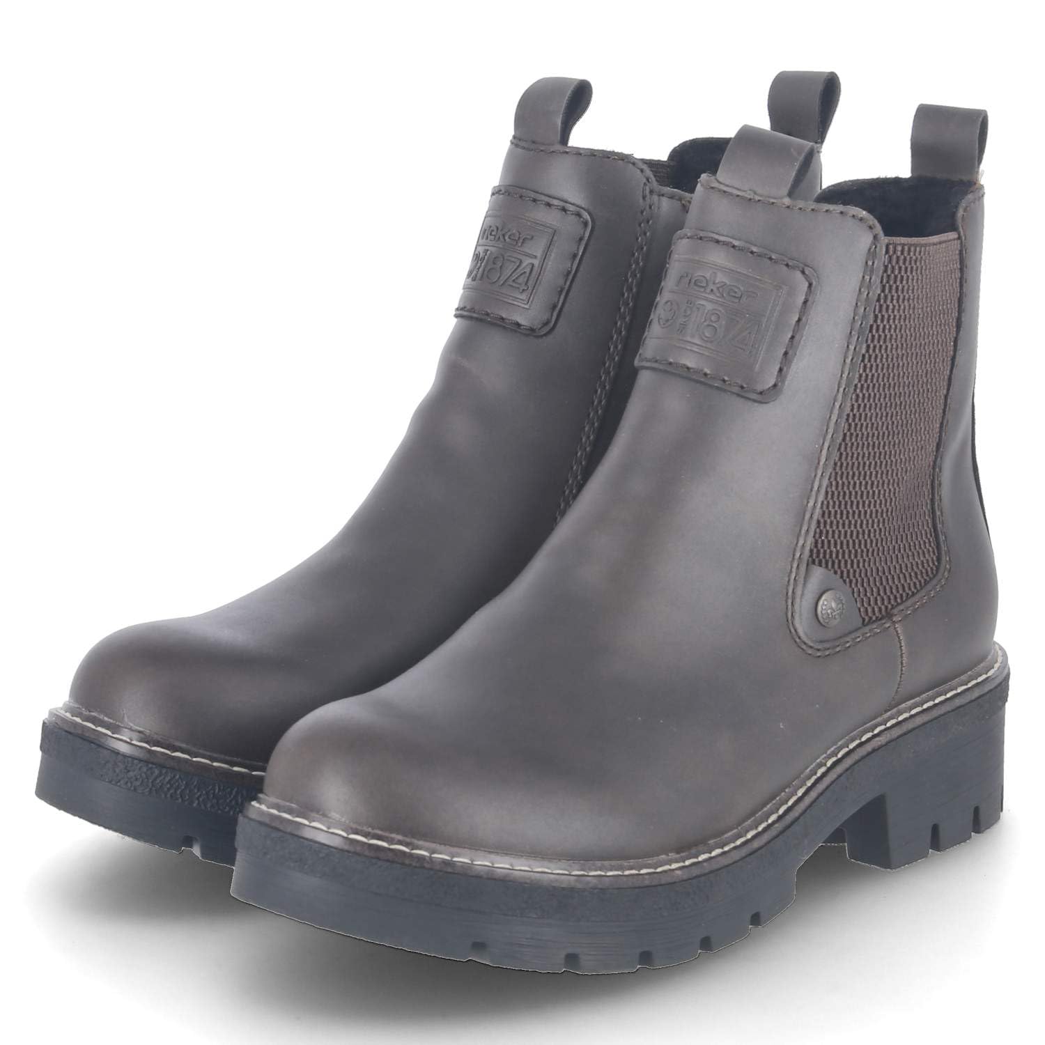 Rieker Y8150-25 Schlupfstiefel Kunstleder Damen in braun