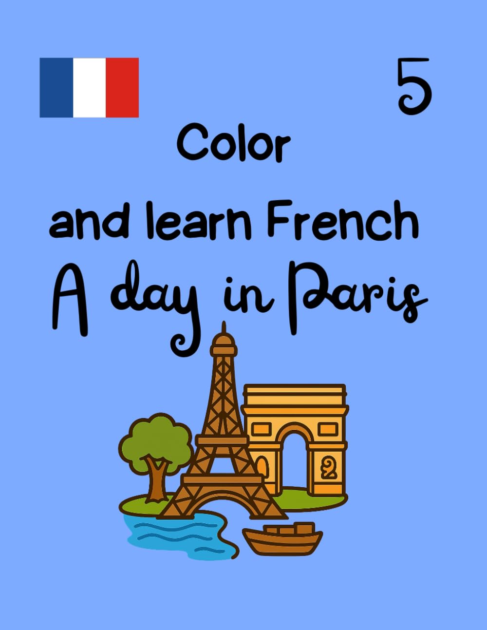 Color and Learn French - A Day in Paris